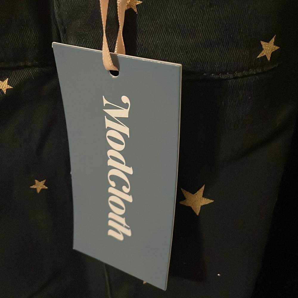 NWT Modcloth Black Star-Patterned Pantsuit Size 4X/26 - Picture 9 of 10